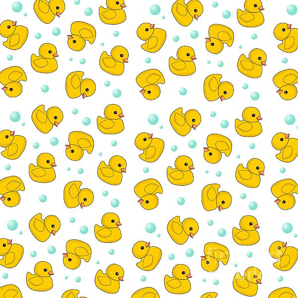 Cute Yellow Rubber Duck Duckies Pattern Tote Bag by Li Or - Fine Art America