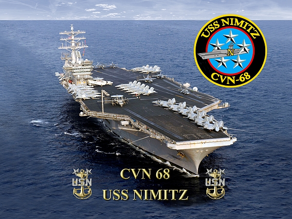 CVN-68 USS Nimitz Greeting Card by Mil Merchant