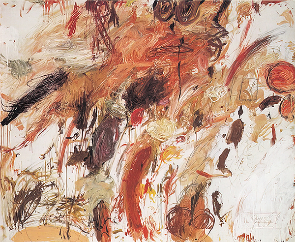 Cy Twombly - Ferragosto V Kids T-Shirt by Alexandra Zarova
