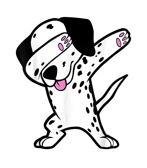 Dabbing Dalmatian T Shirt Funny Dab Dog' Men's T-Shirt