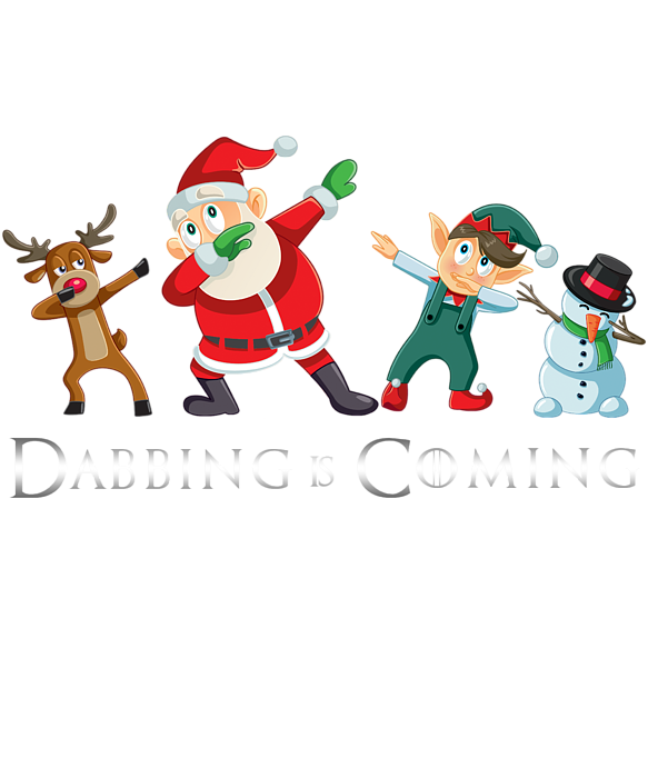 Dabbing Is Coming Dabbing Santa Elf Reindeer Snowman Dab Tote Bag