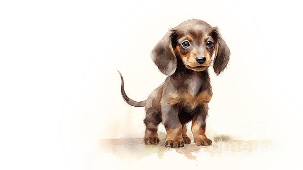 Dachshund Beach Towel - Watercolor Dachshund Beach Towel - Watercolor