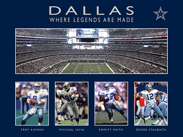 Dallas Cowboys 1978 Football Program Poster by Big 88 Artworks