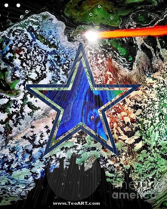 Dallas Cowboys Usa Flag Art Beach Towel by Teo Alfonso - Pixels