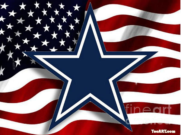 Dallas Cowboys Americana Flag