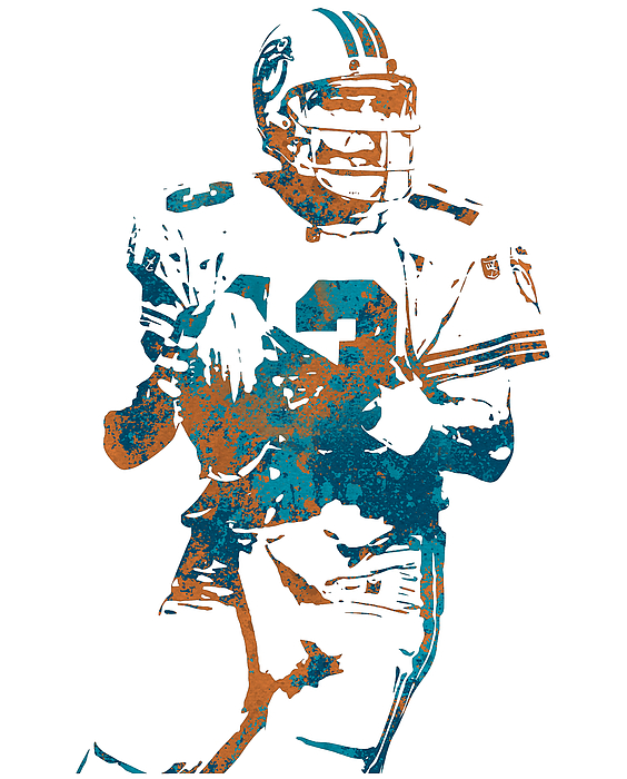 Dan Marino Miami Dolphins Jersey Number Art 1 Onesie by Joe Hamilton -  Pixels