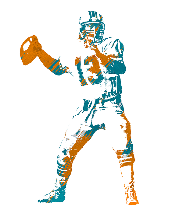 Dan Marino Miami Dolphins Jersey Number Art 2 Onesie by Joe Hamilton -  Pixels