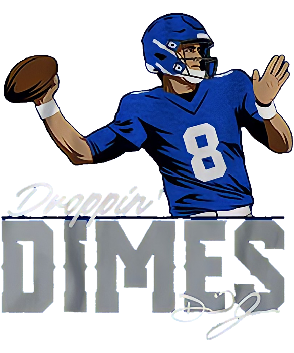 Daniel Jones dropping Dimes T-Shirt by Kelvin Kent - Pixels