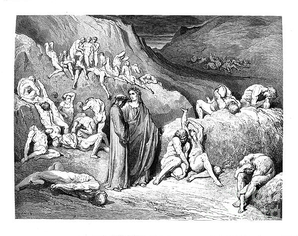 Dante Inferno by Dore t50 Ornament by Historic illustrations - Pixels