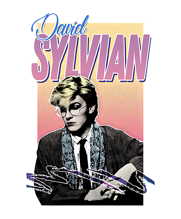 David Sylvian 80s Aesthetic Fan art Design. Greeting Card by Julia Williams