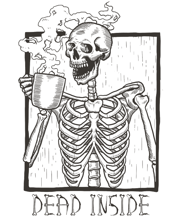 Grateful Dead Okay Skeleton Hand Sign with Back Print Crew T-Shirt