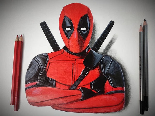 Deadpool Onesie by Pankaj Bareth Fine Art America