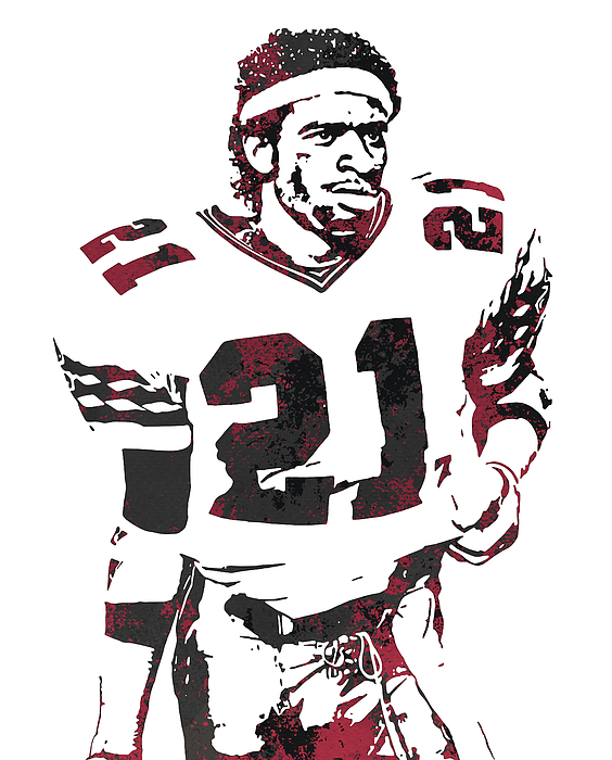 Deion Sanders San Francisco 49ers Pixel Art 1589 Metal Print by