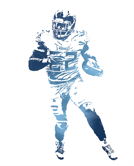 Derrick Henry TENNESSEE TITANS PIXEL ART 11 Art Print