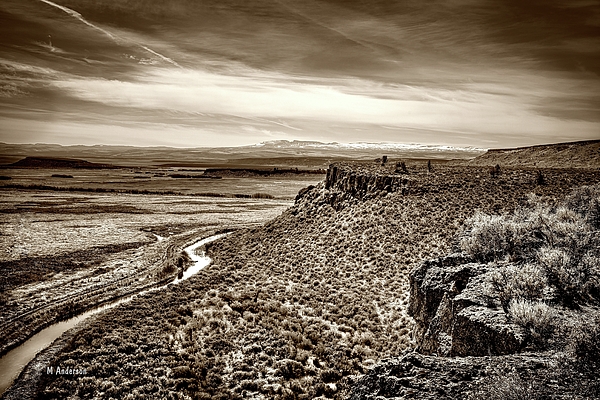 Michael R Anderson - Desert Overlook in sepia