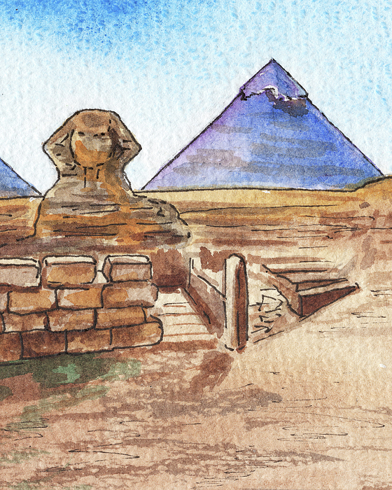Irina Sztukowski - Desert Sand Sphinx And Pyramids