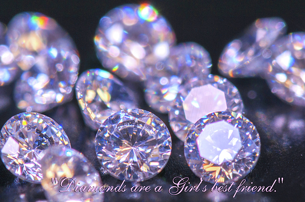 Brooks Garten Hauschild - Diamonds are a Girls Best Friend - Jewels - Sparkling Jewels - Glitz and Glam - Art for Women