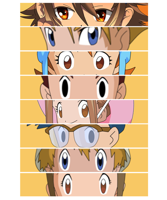Digimon Adventure Charaters Eyes Art Drawing by Anime Art - Fine Art America