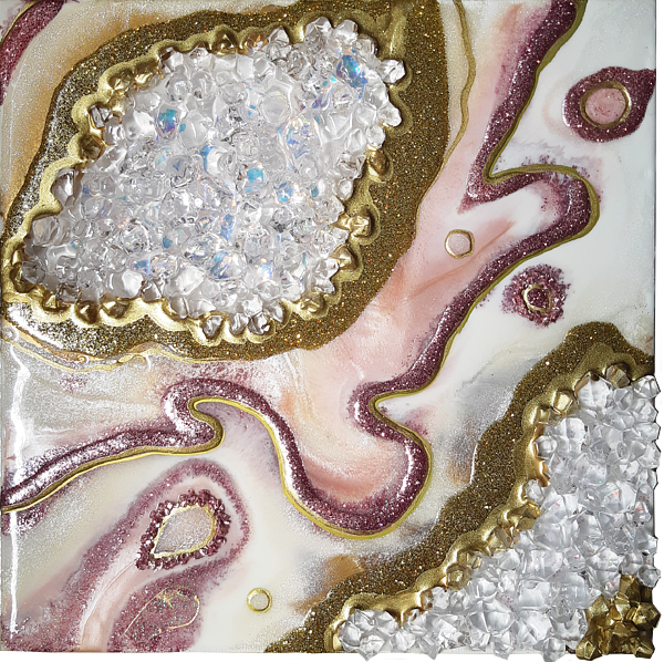 Dimond Pink Rose Geode Art, Marble Art. Geode wall art, Resin art, Resin  painting Canvas Print / Canvas Art by Alexandra Dobreikin - Fine Art America