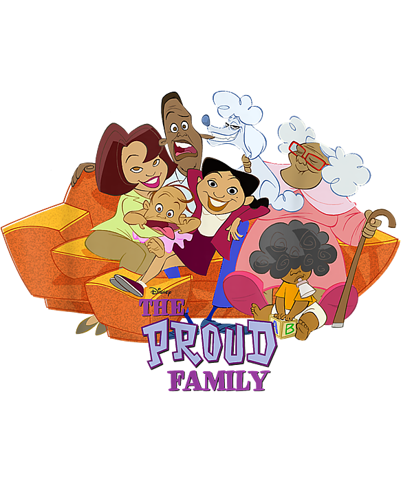 Disney Channel The Proud Family Characters Greeting Card by Kha Dieu Vuong