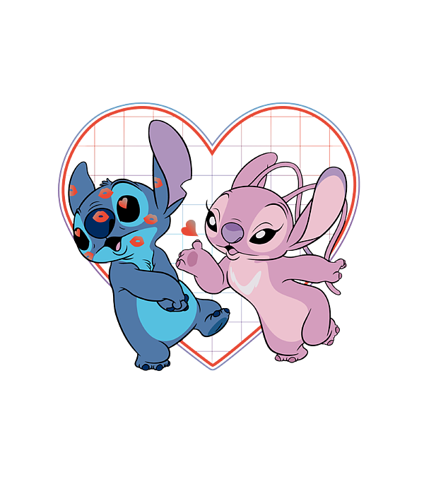 Disney Lilo and Stitch Angel Heart Kisses1 Jigsaw Puzzle by Leesed Judy -  Fine Art America