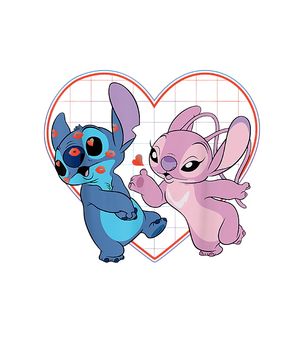Disney Lilo and Stitch Angel Heart Kisses2 Sticker