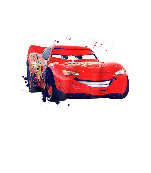 Disney Pixar Cars Lightning McQueen Big Face Sticker by Rishio Lowri - Fine  Art America