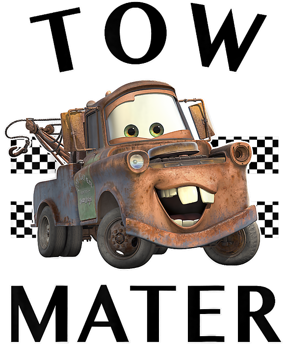 Disney Pixar Cars Tow Mater Finish Graphic Sticker by Kha Dieu