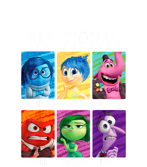 Disney Pixar Inside Out Emotions Yearbook Group Greeting Card by Brookz ...