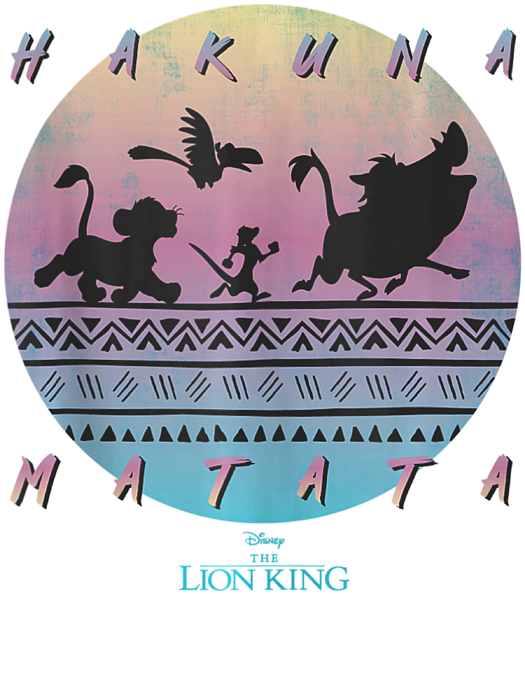 Disney The Lion King Hakuna Matata 90S Circle Sticker by Tran Lieu Ly -  Pixels