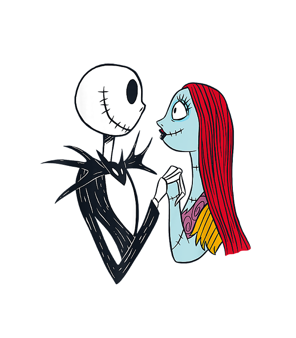 Disney The Nightmare Before Christmas Jack and Sally Greeting Card by ...