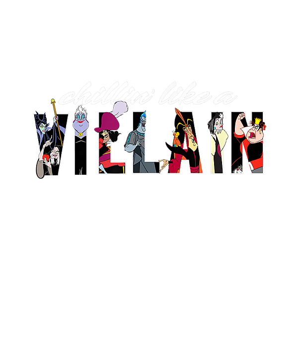 Disney Villains Chillin Like A Villain Sticker