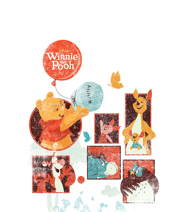 Disney Winnie The Pooh And Friends Panels Hand Towel by Leylan Catrin -  Pixels