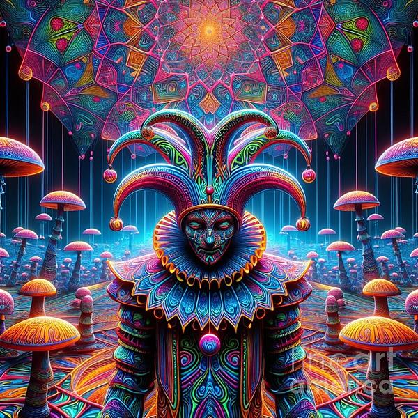 DMT Jester - Canvas high quality Print