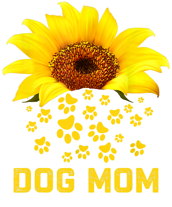 dog mom sunflower