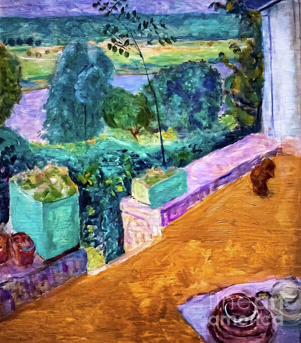 Dog on the Balcony by Pierre Bonnard 1917 Jigsaw Puzzle by