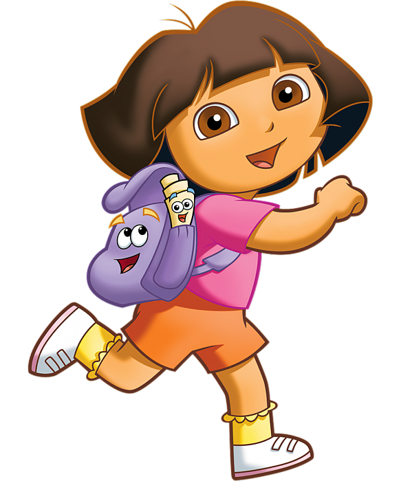 DORA THE EXPLORER WITH BACKPACK AND MAP Classic Greeting Card by Leah ...