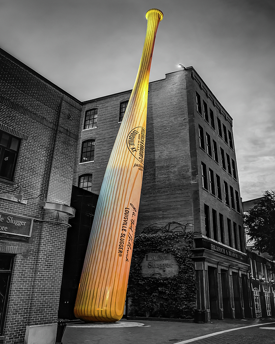 Kentucky's Louisville Slugger Bat and Museum - Selective Color Edition  Graphic T-Shirt for Sale by Gregory Ballos