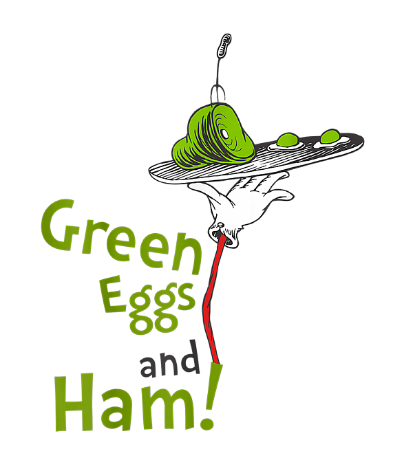 Dr Seuss Green Eggs and Ham Title Jigsaw Puzzle by Ze Lucy - Pixels