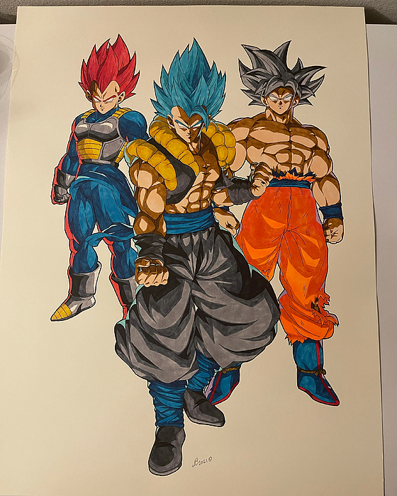 Gogeta Blue vs Super Broly Fleece Blanket