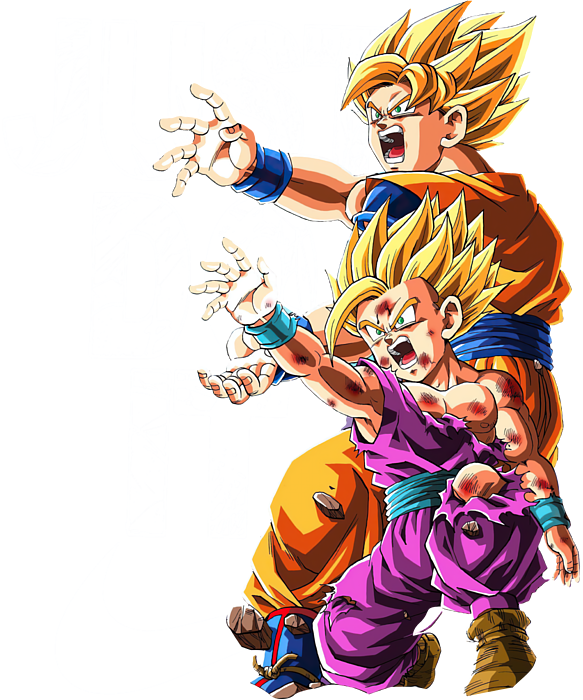 Dragonball Z Goku And Gohan Kamehameha Just Do Greeting Card by Jake Rowena