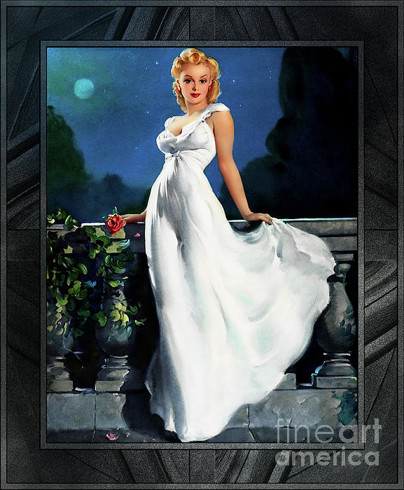 驚きの値段で Dream Girl Art Xzendor7 Illustration Vintage Elvgren Gil by 絵画