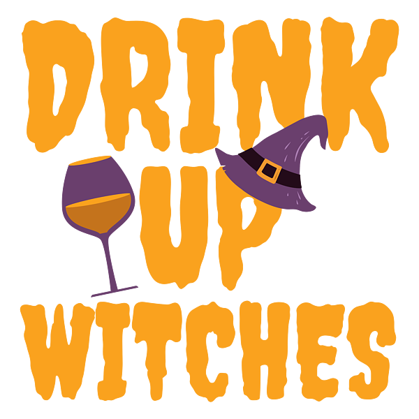 Drink up Witches Halloween Wine Glass Cute Wine Glass Clear 