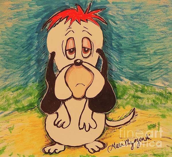 droopy eyed cartoon character