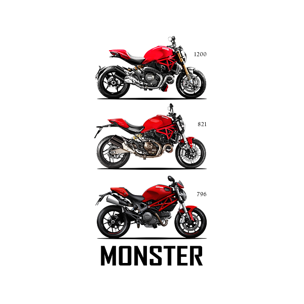 Ducati Monster Trio Tote Bag by Mark Rogan - Fine Art America