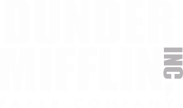 Dunder Mifflin Paper Company, Inc. Logo Vinyl Sticker - Official The Office  Merchandise