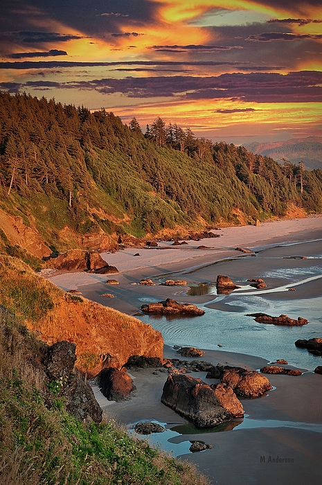 Michael R Anderson - Dusk at Ecola State Park
