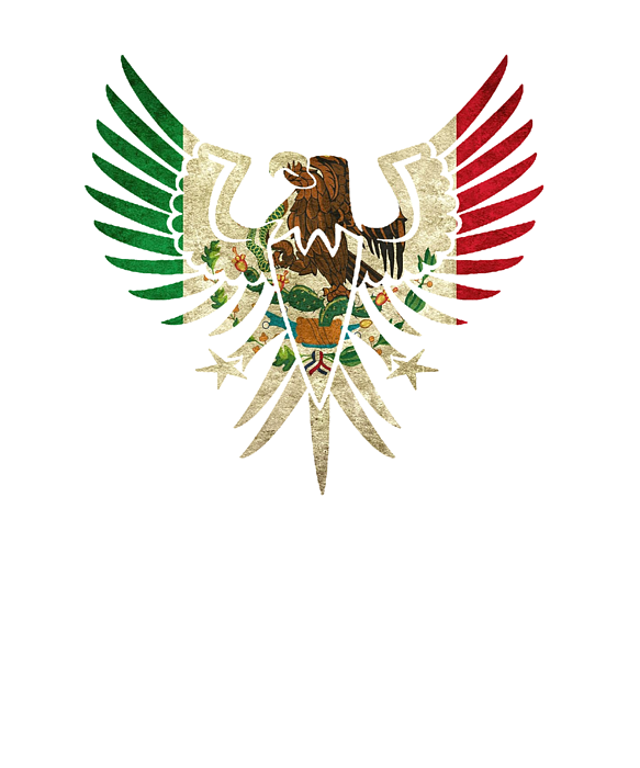 mexican flag eagle drawing