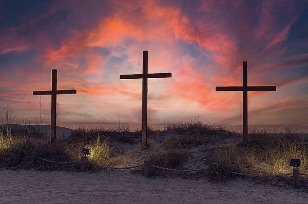 Steve Rich - Early Morning Sunrise with Crosses