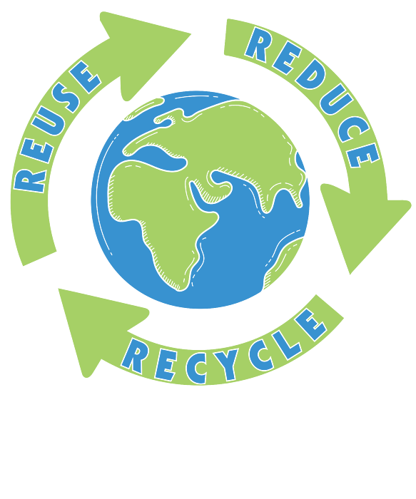 Earth Day Reduce Reuse Recycle - Waste Management Greeting Card By 